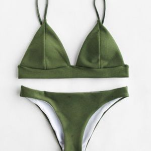 Olive green bikini